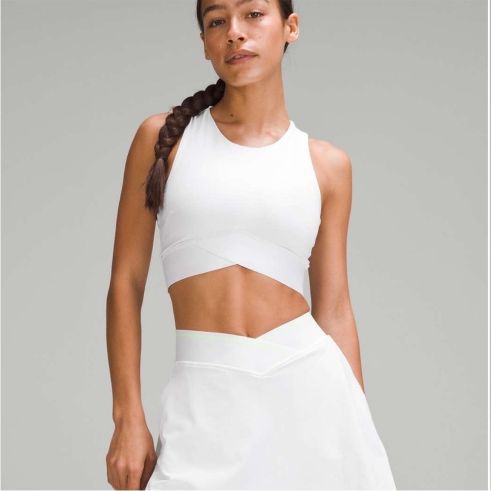 NWOT lululemon athletica White Crop Tank